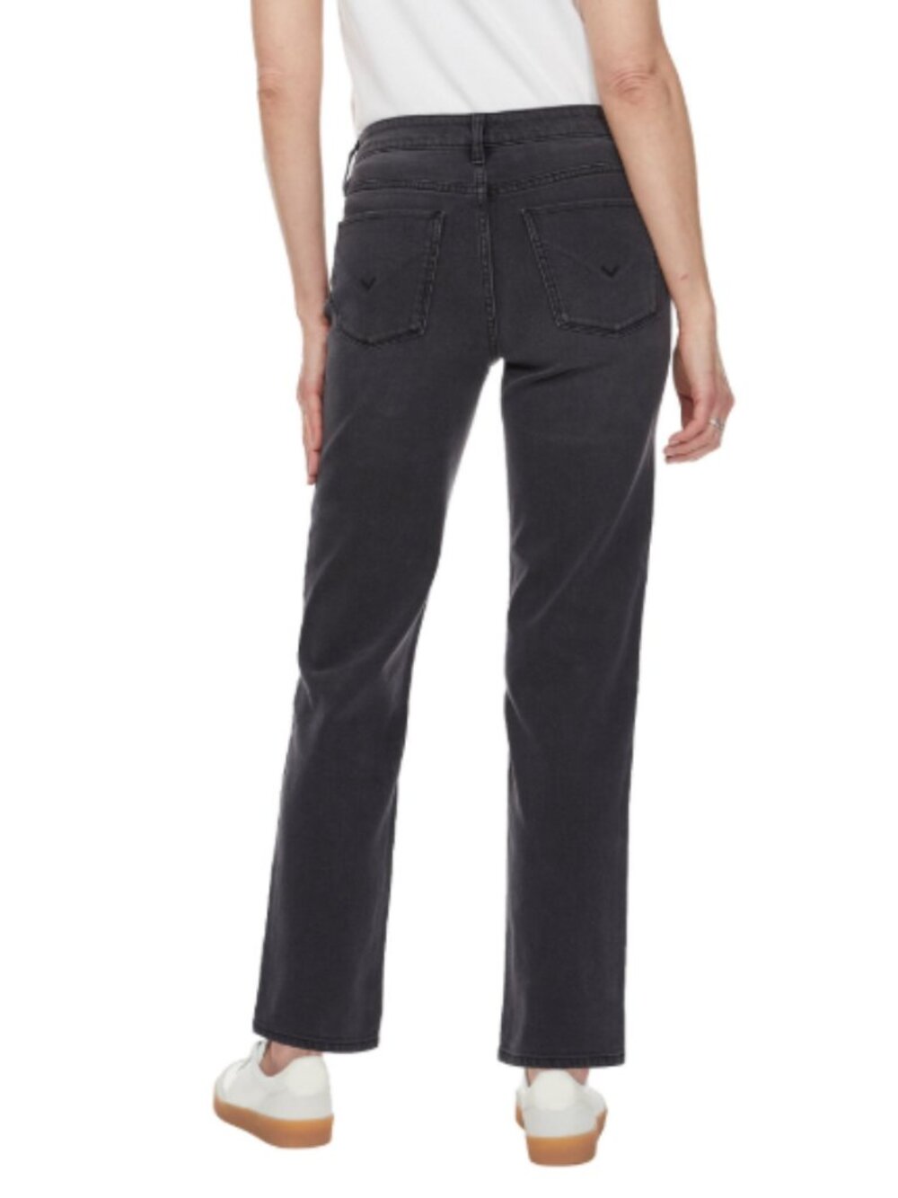 Hudson Women's Straight Leg Jean Black - Picture 3 of 5